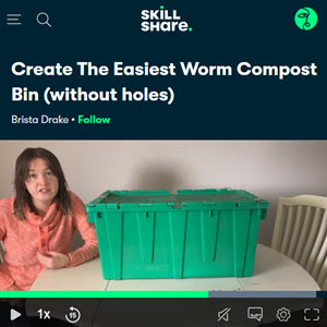 Create The Easiest Worm Compost Bin