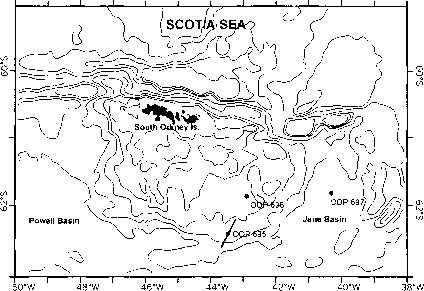 南奥克尼群岛水深地图