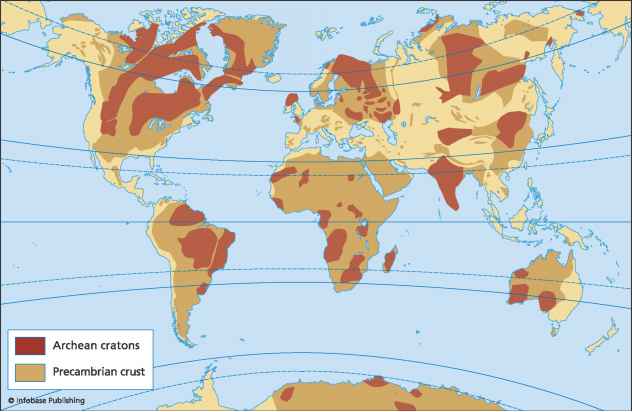 太古代地球地图