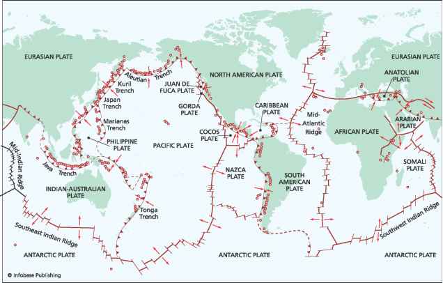 海伦斯火山山板块边界地图